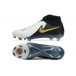 Nike Phantom Luna Elite FG High Top White Black Gold Soccer Shoes