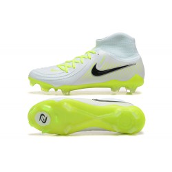 Nike Phantom Luna Elite FG High Top White Black Yellow Green Soccer Shoes 