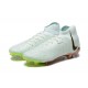 Cheap Nike Phantom Luna Elite FG High Top White Gold Green Soccer Shoes Sale