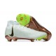 Cheap Nike Phantom Luna Elite FG High Top White Gold Green Soccer Shoes Sale