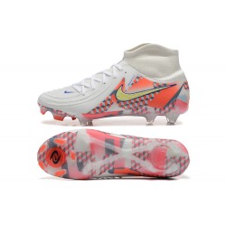 Nike Phantom Luna Elite FG High Top White Orange Soccer Shoes 