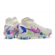 Cheap Nike Phantom Luna Elite FG High Top White Pink Blue Soccer Shoes Sale