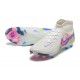 Cheap Nike Phantom Luna Elite FG High Top White Pink Blue Soccer Shoes Sale