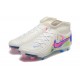 Cheap Nike Phantom Luna Elite FG High Top White Pink Blue Soccer Shoes Sale