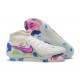 Cheap Nike Phantom Luna Elite FG High Top White Pink Blue Soccer Shoes Sale