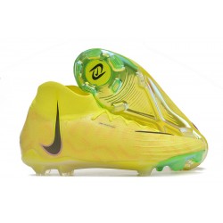 Nike Phantom Luna Elite FG High Top Yellow Black Soccer Shoes