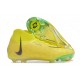 Cheap Nike Phantom Luna Elite FG High Top Yellow Black Soccer Shoes Sale