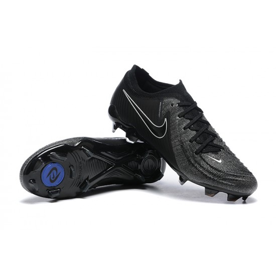 Cheap Nike Phantom Luna Elite FG Low All Black Soccer Shoes Sale