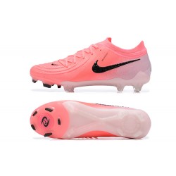 Nike Phantom Luna Elite FG Low Black Pink Soccer Shoes 