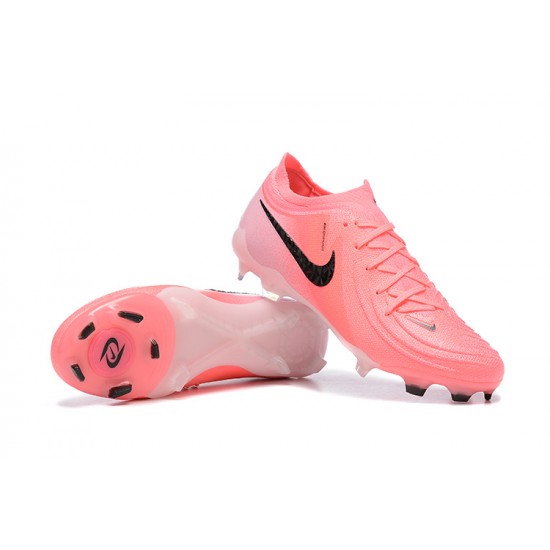 Cheap Nike Phantom Luna Elite FG Low Black Pink Soccer Shoes Sale