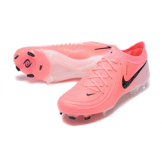 Cheap Nike Phantom Luna Elite FG Low Black Pink Soccer Shoes Sale