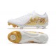 Cheap Nike Phantom Luna Elite FG Low Gold White Soccer Shoes Sale