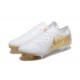 Cheap Nike Phantom Luna Elite FG Low Gold White Soccer Shoes Sale