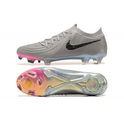 Nike Phantom Luna Elite FG Low Grey Black Soccer Shoes 