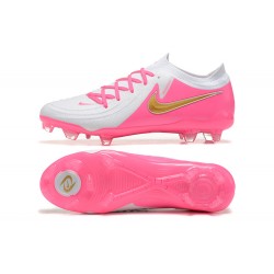 Nike Phantom Luna Elite FG Low Peach White Gold Soccer Shoes 