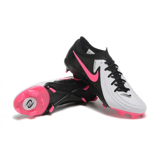 Cheap Nike Phantom Luna Elite FG Low Pink Black White Soccer Shoes Sale