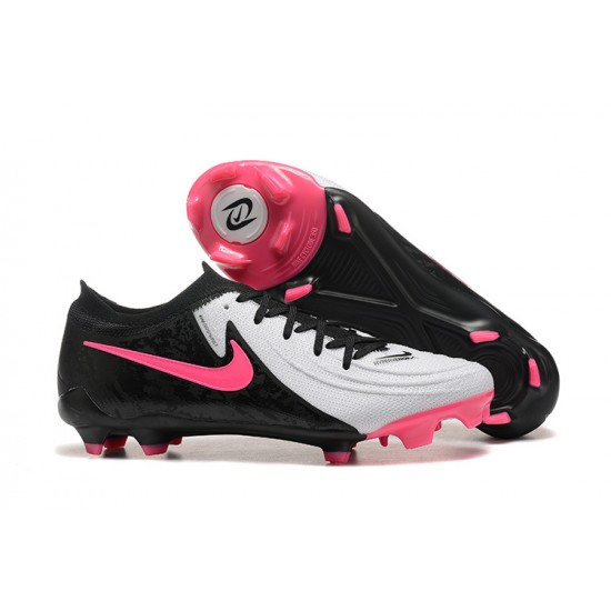 Cheap Nike Phantom Luna Elite FG Low Pink Black White Soccer Shoes Sale