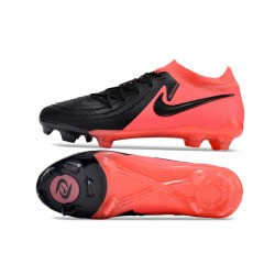 Nike Phantom Luna Elite FG Low Purple Black Peach Soccer Shoes