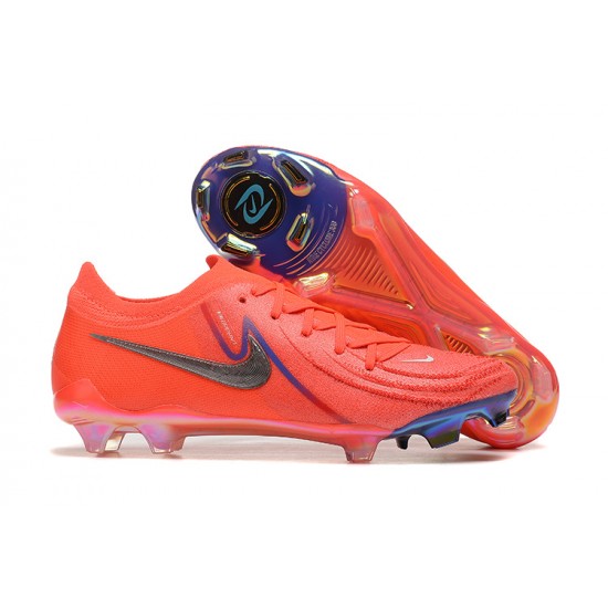 Cheap Nike Phantom Luna Elite FG Low Red Gray Soccer Shoes Sale