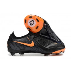 Nike Phantom Luna Elite FG Low Soccer Shoes Black Orange 