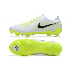 Nike Phantom Luna Elite FG Low White Black Green Soccer Shoes 