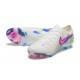 Cheap Nike Phantom Luna Elite FG Low White Blue Pink Soccer Shoes Sale