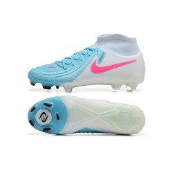 Nike Phantom Luna Elite FG Ltblue Beige Pink High Soccer Shoes