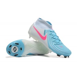 Nike Phantom Luna Elite FG Ltblue Beige Pink High Soccer Shoes