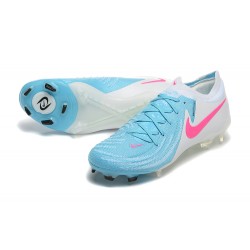 Nike Phantom Luna Elite FG Ltblue Beige Pink Low Soccer Shoes