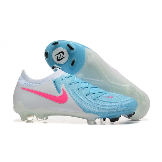 Cheap Nike Phantom Luna Elite FG Ltblue Beige Pink Low Soccer Shoes Sale