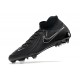 Cheap Nike Phantom Luna Elite NU FG All Black White High Soccer Shoes Sale