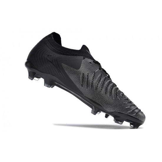 Cheap Nike Phantom Luna Elite NU FG All Black White Low Soccer Shoes Sale