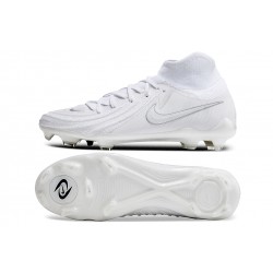 Nike Phantom Luna Elite NU FG All White High Soccer Shoes