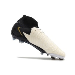 Nike Phantom Luna Elite NU FG Beige Black Gold High Soccer Shoes