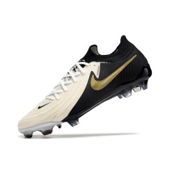 Nike Phantom Luna Elite NU FG Beige Gold Black Low Soccer Shoes