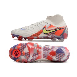 Nike Phantom Luna Elite NU FG Beige Yellow Orange High Soccer Shoes