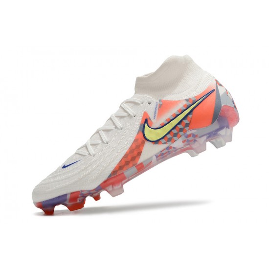 Cheap Nike Phantom Luna Elite NU FG Beige Yellow Orange High Soccer Shoes Sale