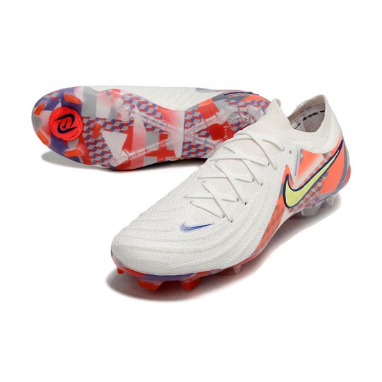 Cheap Nike Phantom Luna Elite NU FG Beige Yellow Orange Low Soccer Shoes Sale