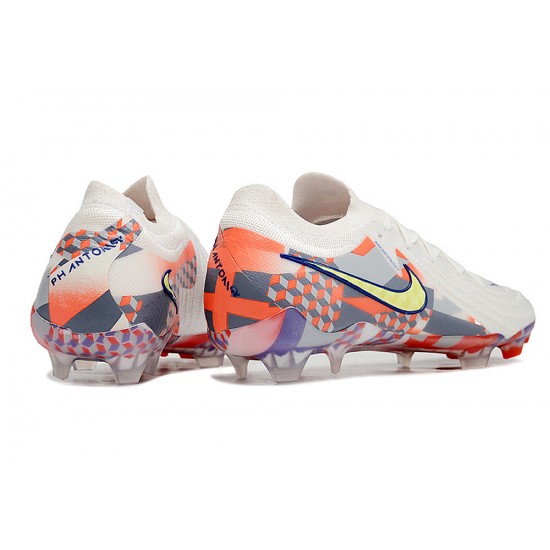 Cheap Nike Phantom Luna Elite NU FG Beige Yellow Orange Low Soccer Shoes Sale