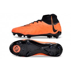 Nike Phantom Luna Elite NU FG Black Orange High Soccer Shoes