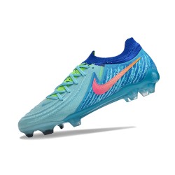 Nike Phantom Luna Elite NU FG Ltblue Blue Pink Low Soccer Shoes