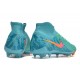 Cheap Nike Phantom Luna Elite NU FG Ltblue Peach High Soccer Shoes Sale