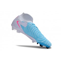 Nike Phantom Luna Elite NU FG Ltblue Pink Grey High Soccer Shoes