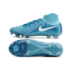 Nike Phantom Luna Elite NU FG Ltblue White High Soccer Shoes