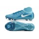 Cheap Nike Phantom Luna Elite NU FG Ltblue White High Soccer Shoes Sale