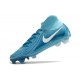 Cheap Nike Phantom Luna Elite NU FG Ltblue White High Soccer Shoes Sale