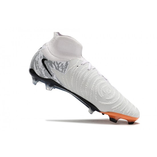 Cheap Nike Phantom Luna Elite NU FG Orange Grey Black High Soccer Shoes Sale