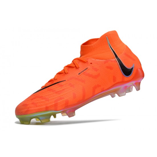 Cheap Nike Phantom Luna Elite NU FG Orange Black Green High Soccer Shoes Sale