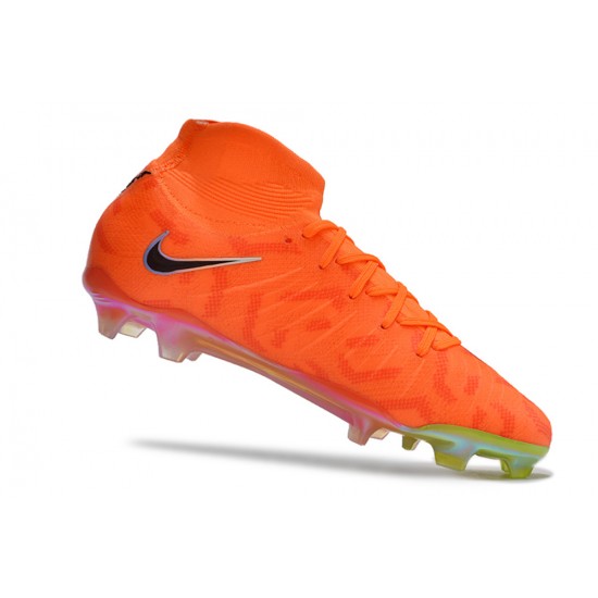 Cheap Nike Phantom Luna Elite NU FG Orange Black Green High Soccer Shoes Sale