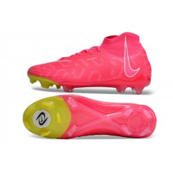 Nike Phantom Luna Elite NU FG Peach Yellow White High Top Soccer Shoes